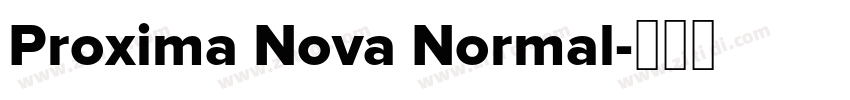 Proxima Nova Normal字体转换